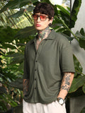 Waffle-Knit Shirt