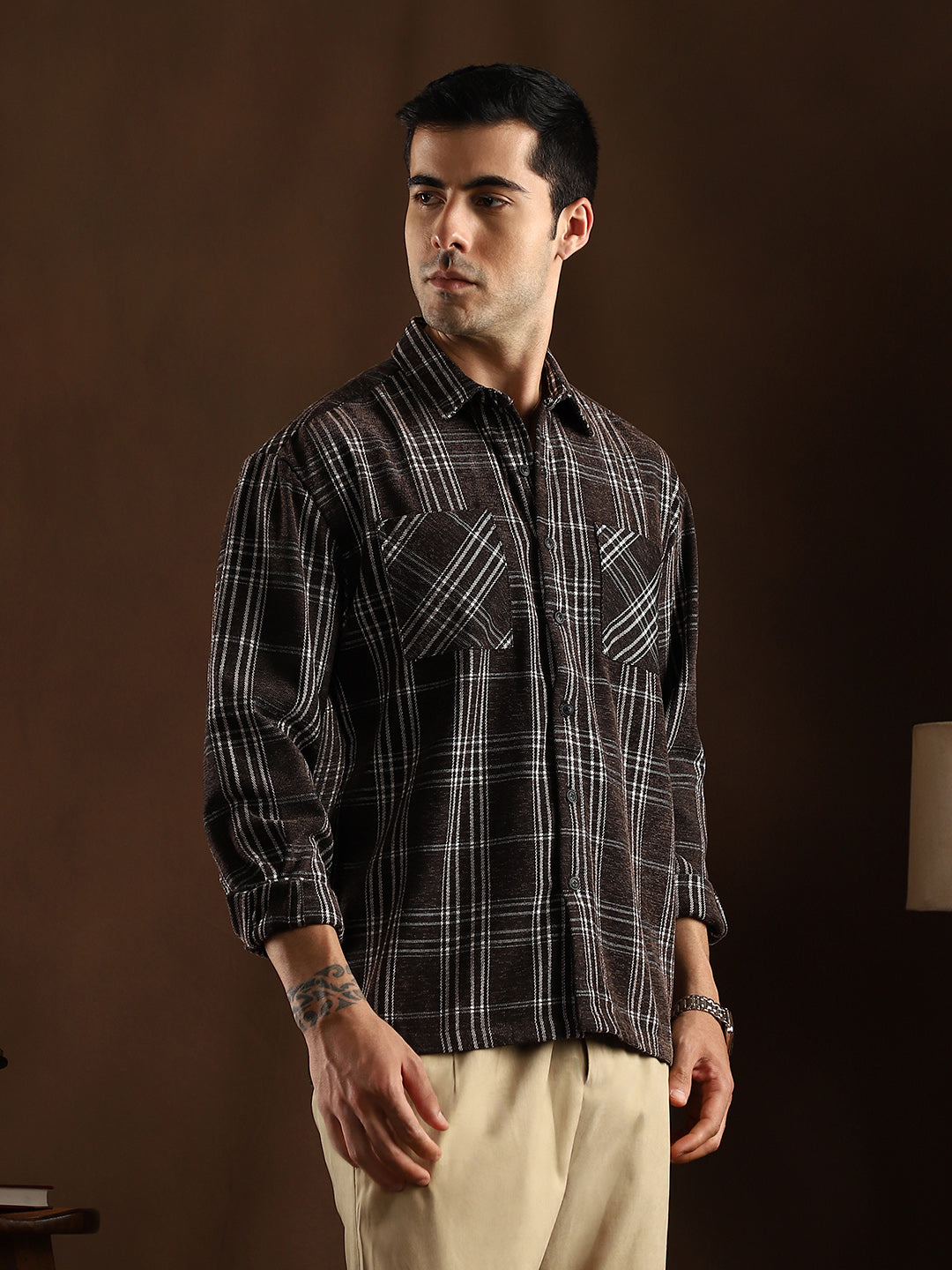 Multi-Check Utility Shacket