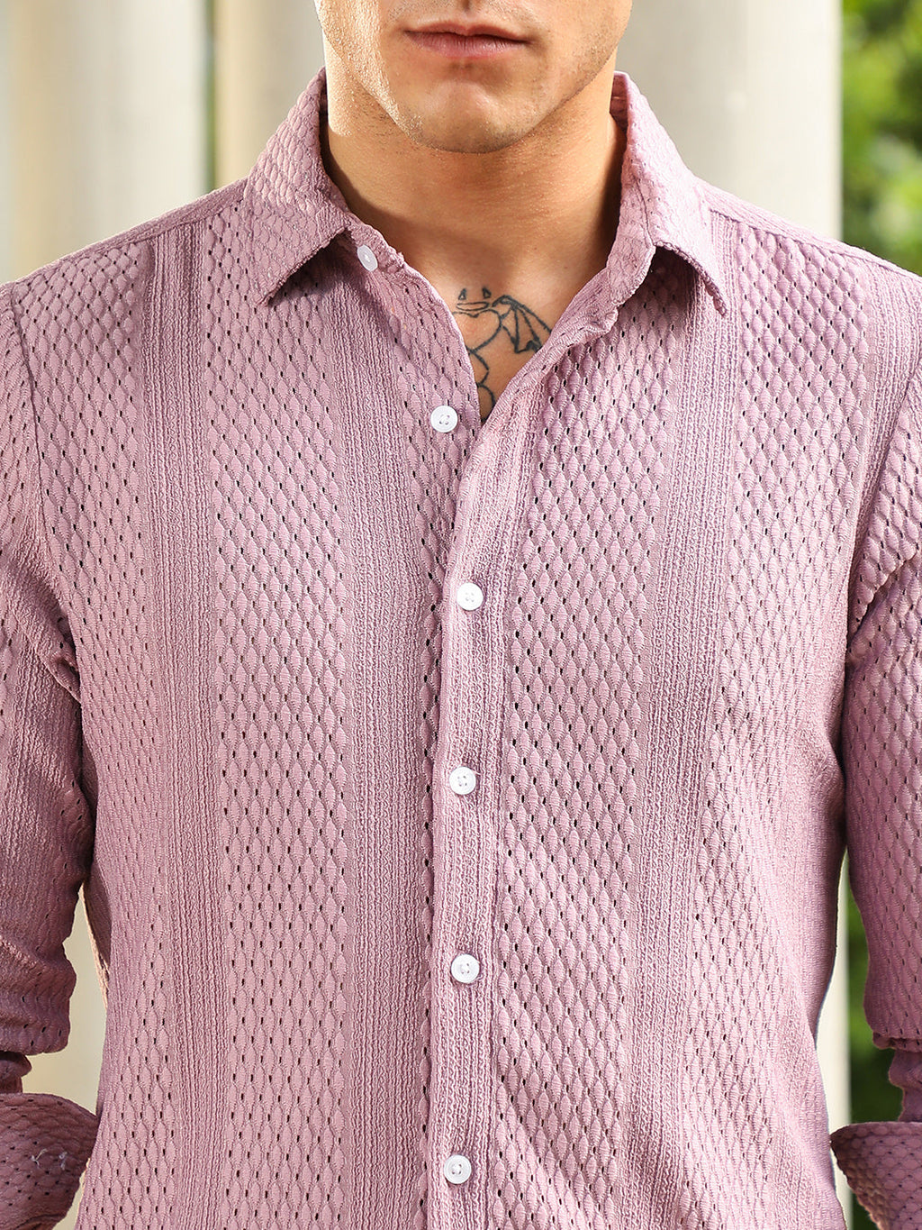 Marquise-Panel Tactile Shirt
