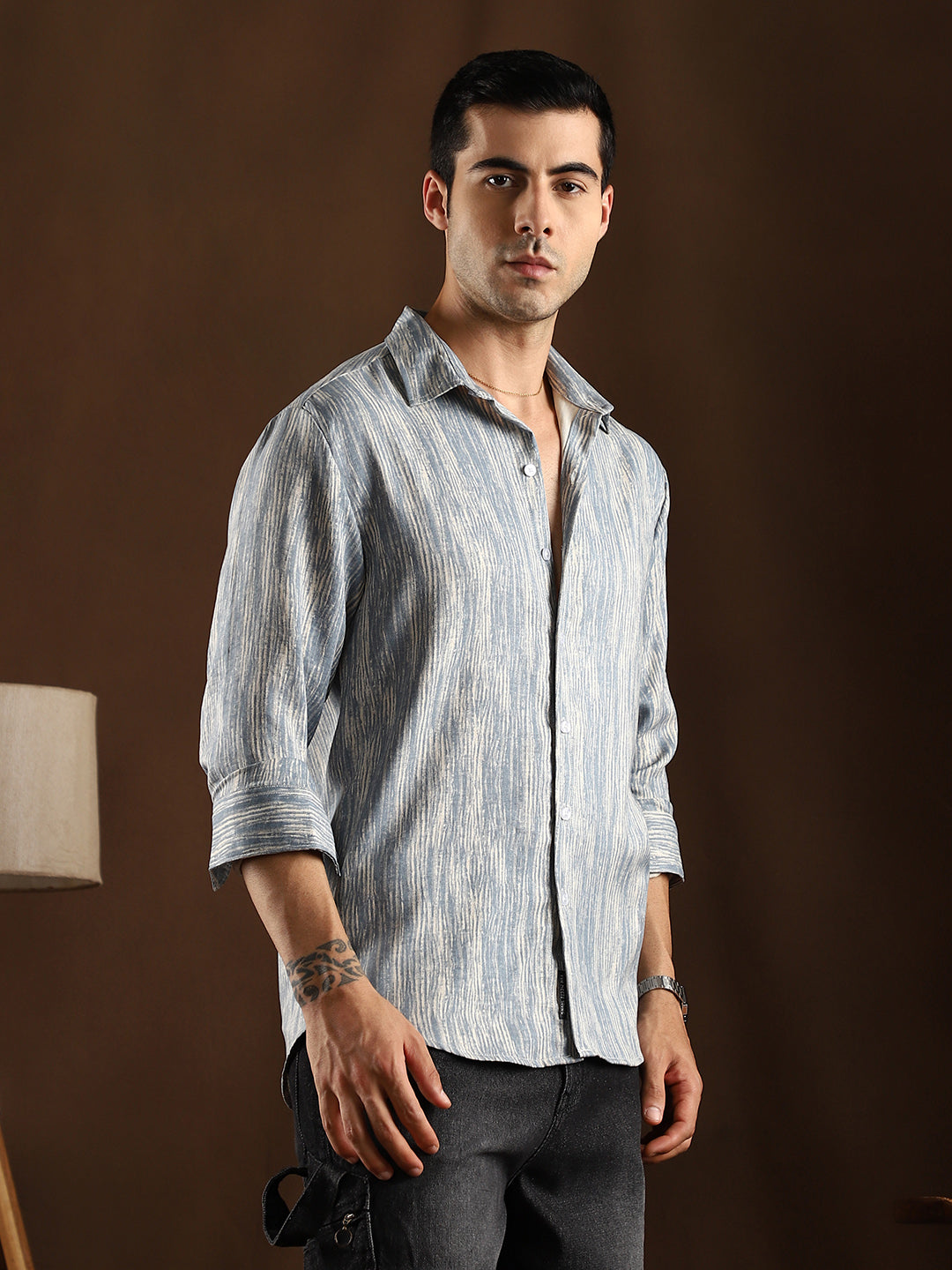 Distortion-Weave Shirt