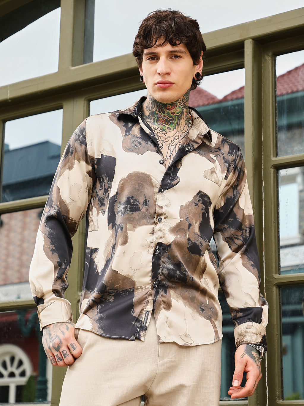 Abstract-Smear Imprint Shirt