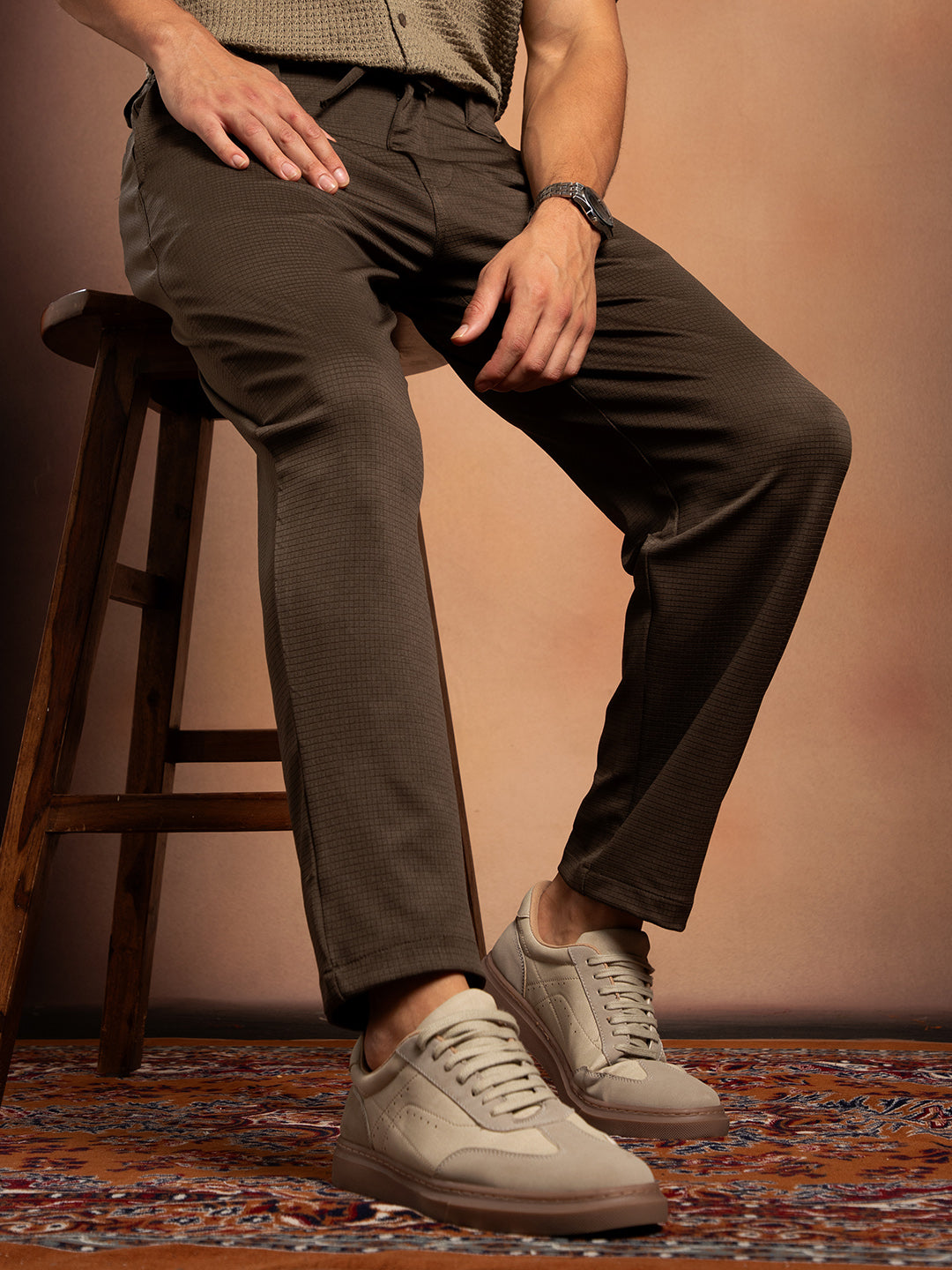 Waffle Chino Trousers